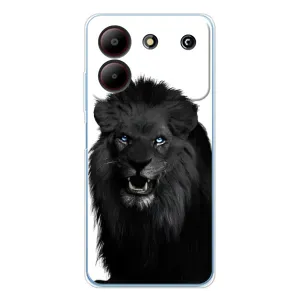 Чохли з картинкою животних ZTE Blade A54 (Чорний ЛЕВ)