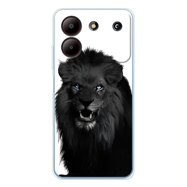 Чехол с принтом «Черный ЛЕВ» для ZTE Blade A54
