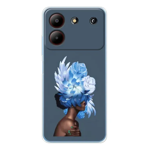 Чехол с принтом «Цветы на голове» для ZTE Blade A54 Чехол с принтом «Цветы на голове» для ZTE Blade A54