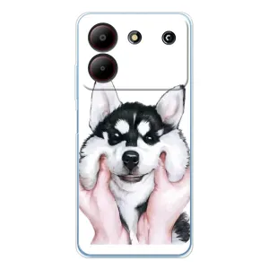 Чехол с Хаски для ZTE Blade A54 - (AlphaPrint)