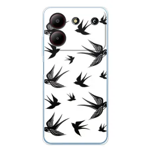 Чехол с птицами на ZTE Blade A54 (VPrint)