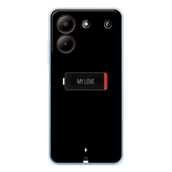Чохол з принтом «Love battery» для ZTE Blade A54 Чохол з принтом «Love battery» для ZTE Blade A54