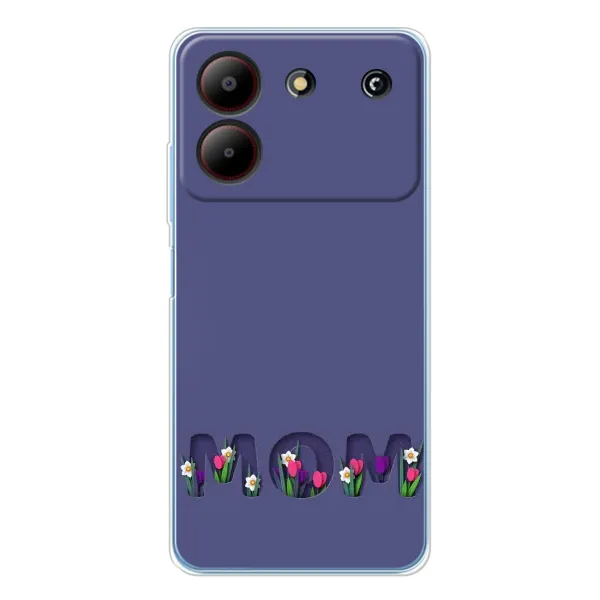 Чехол с принтом «Мама в цветах» для ZTE Blade A54