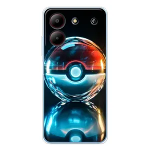 Чехол с Пикачу на ZTE Blade A54 (Мяч Пикачу)