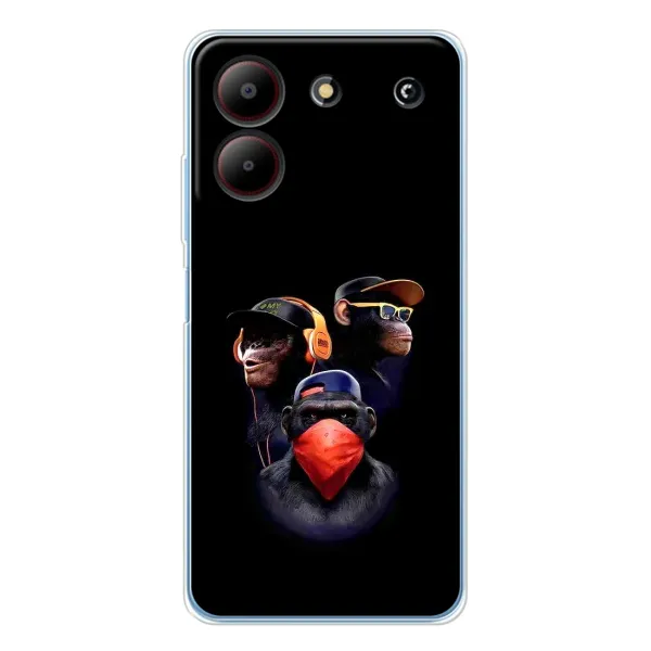 Чехол с принтом «Три обезьяны» для ZTE Blade A54