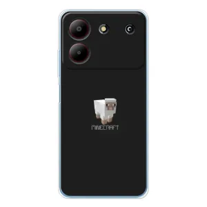 Чехол Майнкрафт на ZTE Blade A54 (AlphaPrint) Minecraft (Овечка Майнкрафт)