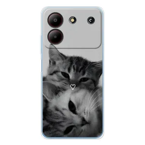 Чехол с принтом «Пара котов» для ZTE Blade A54