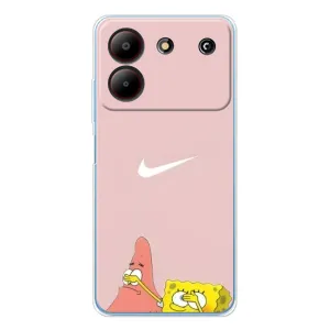 Чохол Губка Боб для ZTE Блейд А54 (Патрік і Губка)