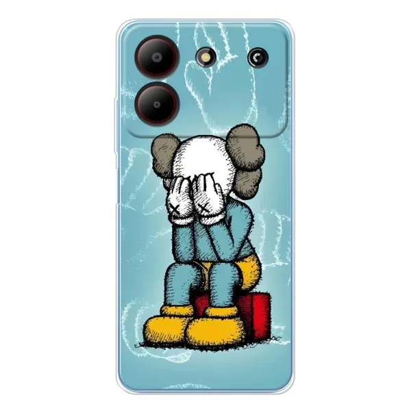 Чехол с принтом «Плач Bearbrick» для ZTE Blade A54
