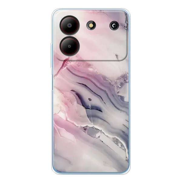 Чохол з принтом «Пурпурний Мрамор» для ZTE Blade A54