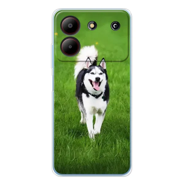 Чехол с принтом «Радостный Хаски» для ZTE Blade A54 Чехол с принтом «Радостный Хаски» для ZTE Blade A54