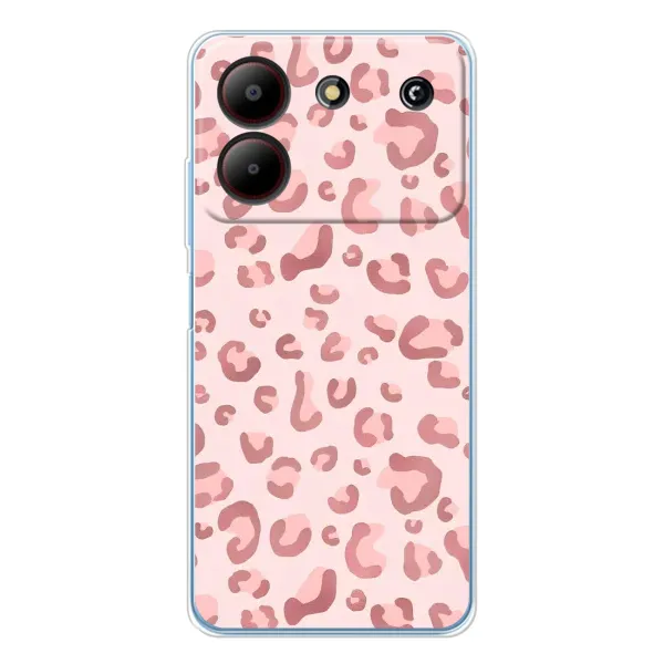 Чохол з принтом «Рожевий леопард» для ZTE Blade A54
