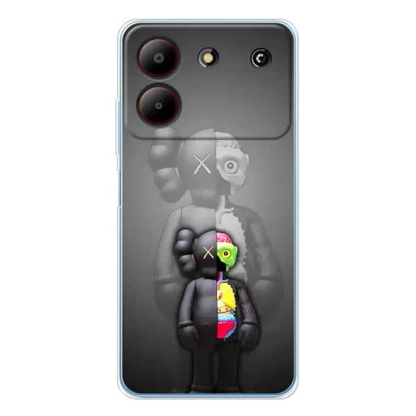 Чехол с принтом «Тело Bearbrick» для ZTE Blade A54