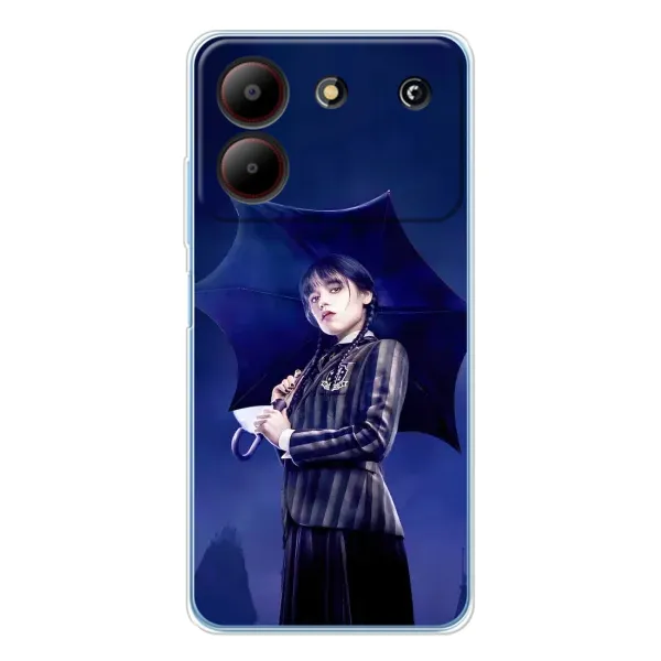 Чехол с принтом «Венсдей» для ZTE Blade A54