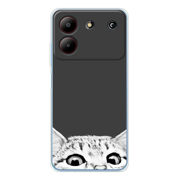 Чехол с принтом «Выглядывает кот» для ZTE Blade A54 Чехол с принтом «Выглядывает кот» для ZTE Blade A54