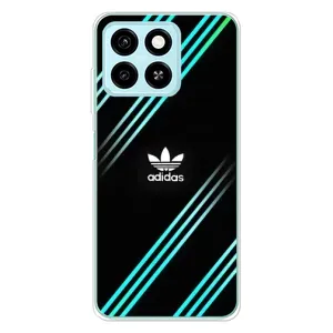 Чохли Адидас для ZTE Blade A55 (AlphaPrint) (Адідас з полосами)