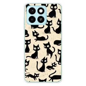Чохол з малюнком кіт на ZTE Blade A55 (Чорні коти)