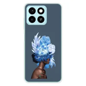 Чехлы (ART) Цветы на ZTE Blade A55 (VPrint) (Квіти на голові)