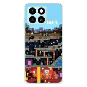 Чехол Майнкрафт на ZTE Blade A55 (AlphaPrint) Minecraft (фон Minecraft)