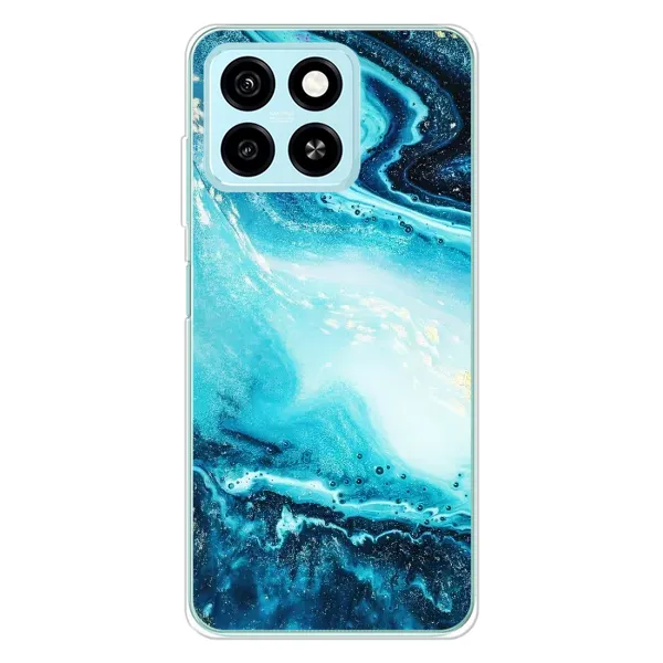 Чехол с принтом «Голубой мрамор» для ZTE Blade A55 Чехол с принтом «Голубой мрамор» для ZTE Blade A55