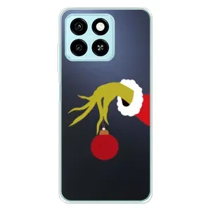 Зимні Чохли для Блейд А55 - прозорий фон (Грінч з іграшкою)