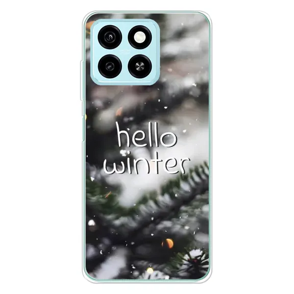 Чехол с принтом «Hello winter» для ZTE Blade A55