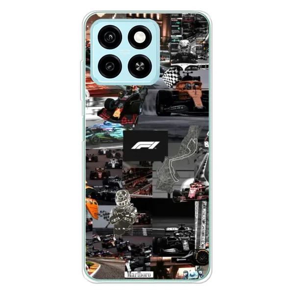 Чехол с принтом «Гоночный коллаж Ф1» для ZTE Blade A55 Чехол с принтом «Гоночный коллаж Ф1» для ZTE Blade A55