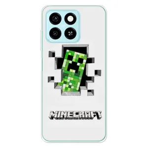 Чехол Майнкрафт на ZTE Blade A55 (AlphaPrint) Minecraft (крипер Майнкрафт)