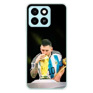 Чехлы для ZTE Blade A55 (Leo чемпион) (AlphaPrint) (Кубок Месси)