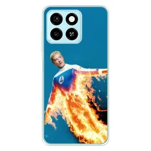 Чохол з принтом Фантастична четвірка для ZTE Blade A55 (Людина-факел у вогні)
