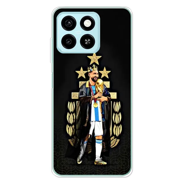 Чехол с принтом «Месси Король» для ZTE Blade A55 Чехол с принтом «Месси Король» для ZTE Blade A55