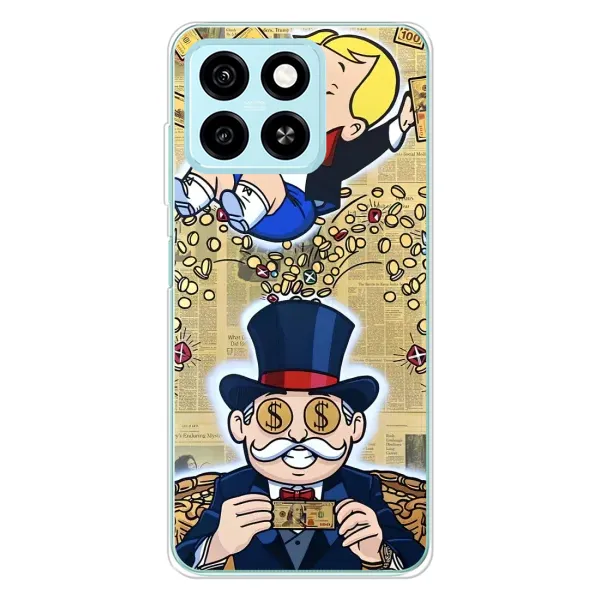 Чехол с принтом «Монополия Мен» для ZTE Blade A55