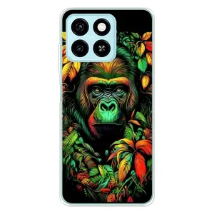Чохол з Мавпами ZTE Blade A55 - (AlphaPrint) (Мавпа в квітах)