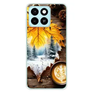 Чехол с принтом «Осенне-зимний кофе» для ZTE Blade A55