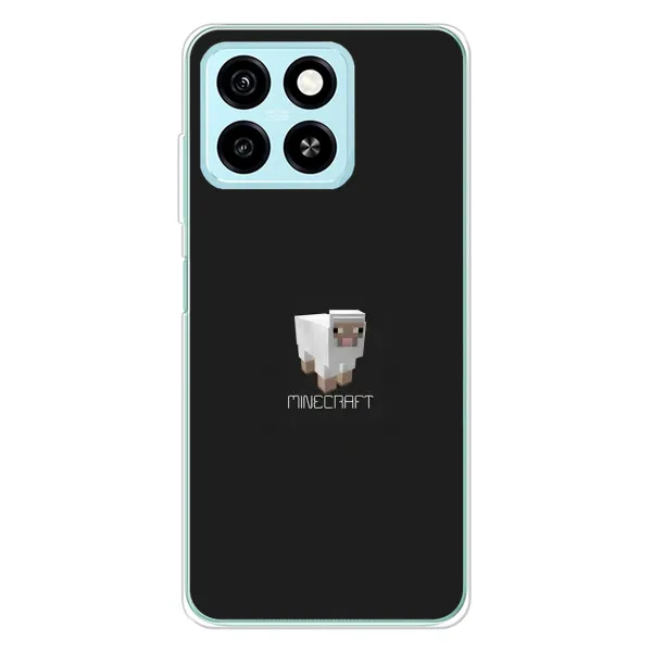 Чехол с принтом «Овечка Майнкрафт» для ZTE Blade A55