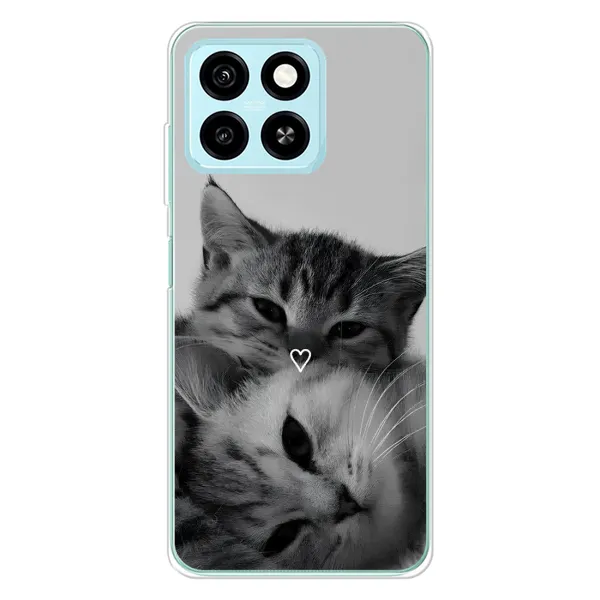 Чохол з принтом «Пара котів» для ZTE Blade A55 Чохол з принтом «Пара котів» для ZTE Blade A55
