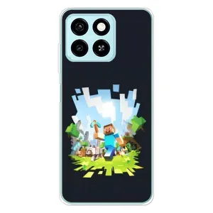 Чехол Майнкрафт на ZTE Blade A55 (AlphaPrint) Minecraft (персонажи Minecraft)