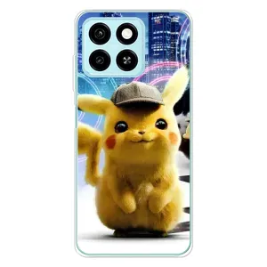 Чехол с Пикачу на ZTE Blade A55 (Пикачу в городе)