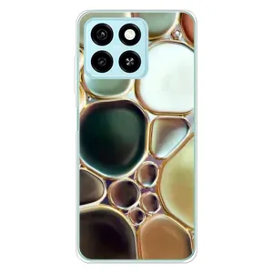 Мраморний чехол на ZTE Blade A55 (VPrint) (Радужний Мрамор)