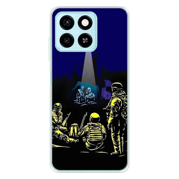 Чехол с принтом «Рождество в Украине» для ZTE Blade A55 Чехол с принтом «Рождество в Украине» для ZTE Blade A55