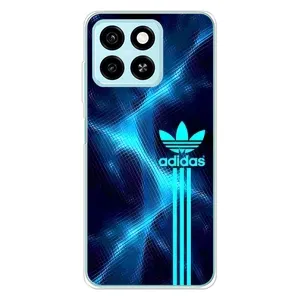 Чохли Адидас для ZTE Blade A55 (AlphaPrint) (Синій Адідас)