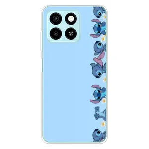 Чохол з принтом Стіч на ZTE Blade A55 (Стіч фон)
