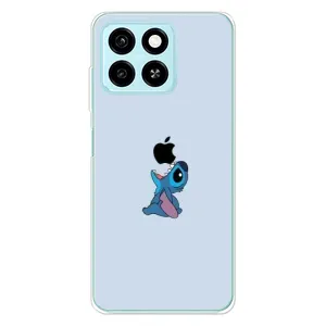 Чохол з принтом Стіч на ZTE Blade A55 (Stitch apple)