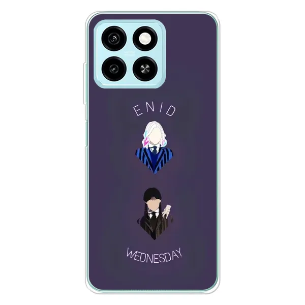 Чехол с принтом «Уэнздей и подруга» для ZTE Blade A55 Чехол с принтом «Уэнздей и подруга» для ZTE Blade A55