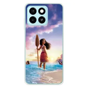 Чохол з мультфільмом Ваяна ZTE Blade A55 (Моана з веслом)