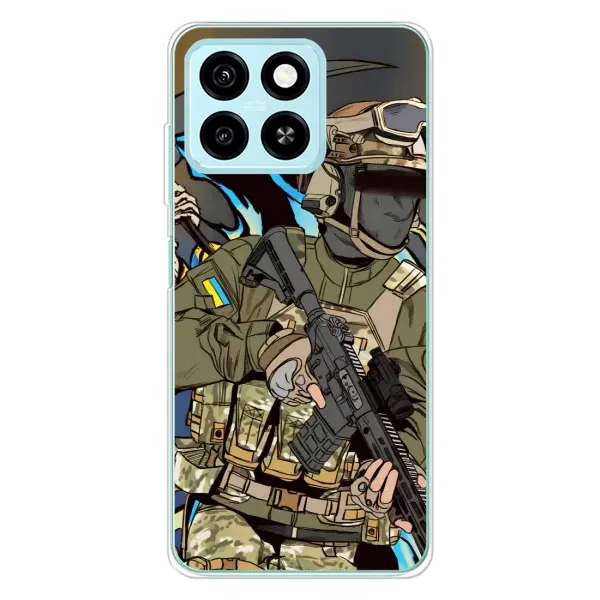 Чехол с принтом «Воин ВСУ» для ZTE Blade A55 Чехол с принтом «Воин ВСУ» для ZTE Blade A55