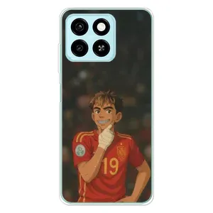Чехол с футболистом Ламин Ямаль ZTE Blade A55 (Ямаль аниме)