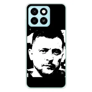 Чехол для ZTE Blade A55 (AlphaPrint - с принтом Зеленского) (Зеленский АРТ)