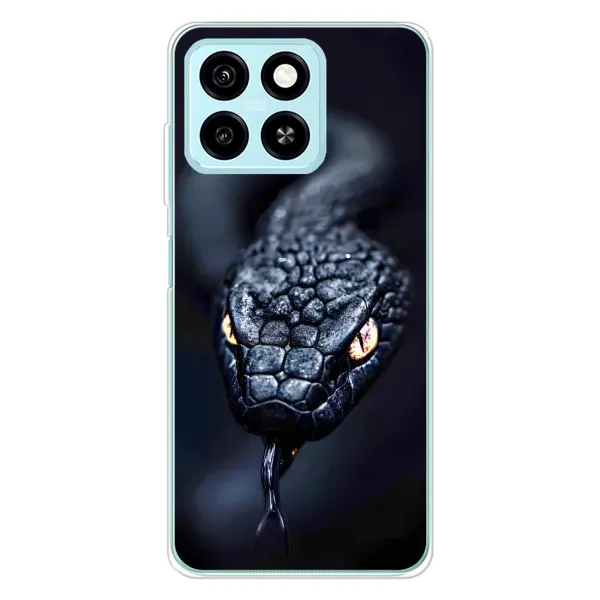 Чехол с принтом «Черная змея» для ZTE Blade A55