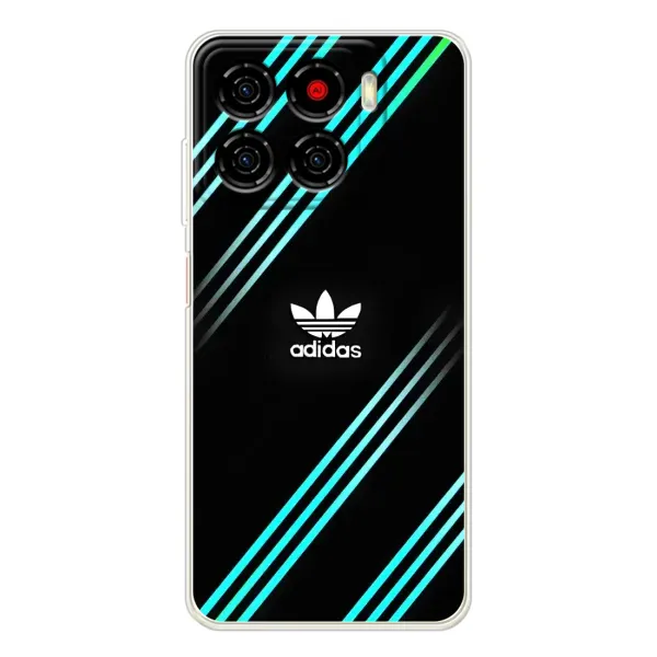 Чехол с принтом «Адидас с полосами» для ZTE Blade A56